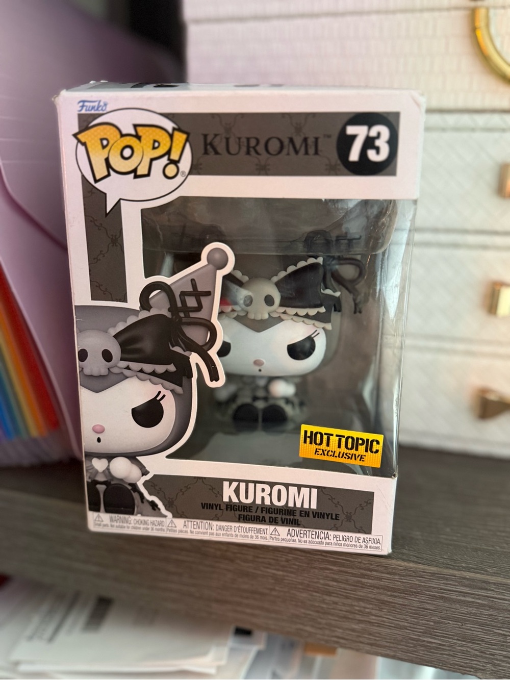 Funko Kuromi Vinyl Figure — Black, White & Pink